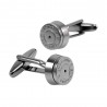 Cufflinks redondos de bala de bronze