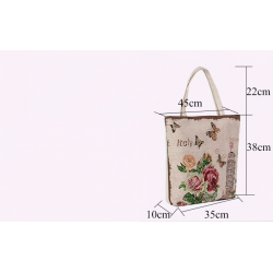 Canvas bag with floral printBags