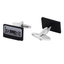 Cufflinks de fita cassete retro