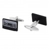 Cufflinks de fita cassete retro