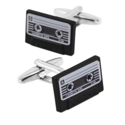 Cufflinks de fita cassete retro