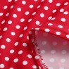 Mini vestido de ponto polka com manga longa