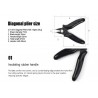 Alicates diagonal de 3,5 polegadas mini cortador de fio de aço inoxidável