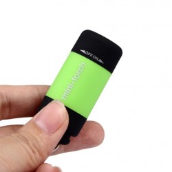Mini 0.3W USB LED light torch with keychainTorches