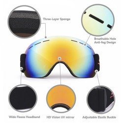 Ski snowboard óculos - UV400 anti-fog