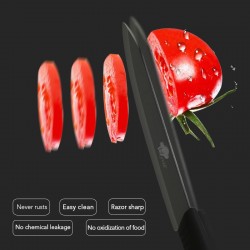 Ceramic knives set - peeler - holderCeramic