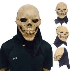 Caveira - máscara de látex de cara cheia para halloween