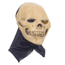 Caveira - máscara de látex de cara cheia para halloween