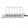 USB universal estande da estação de carregamento com 6 porta & 6 cabos 5V10.2A