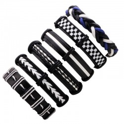 Multilayer leather punk bracelet - unisexBracelets