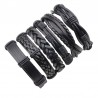Multilayer leather punk bracelet - unisexBracelets