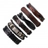 Multilayer leather punk bracelet - unisexBracelets