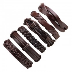 Multilayer leather punk bracelet - unisexBracelets