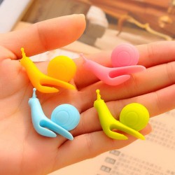snail de silicone - infusor de chá - titular de saco de chá 2 pcs