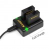 AHDBT-501 bateria - três & portas duplas carregador USB para GoPro 7 /6 / 5 câmera de ação