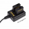 AHDBT-501 bateria - três & portas duplas carregador USB para GoPro 7 /6 / 5 câmera de ação