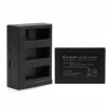AHDBT-501 bateria - três & portas duplas carregador USB para GoPro 7 /6 / 5 câmera de ação