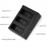 AHDBT-501 bateria - três & portas duplas carregador USB para GoPro 7 /6 / 5 câmera de ação