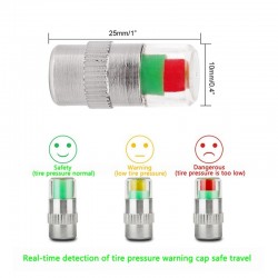 Indicador de pressão do pneu - universal - tampa da válvula do pneu do carro 4 pcs