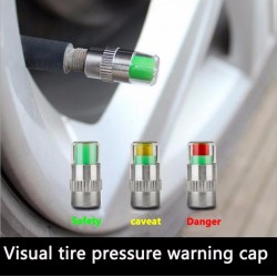 Indicador de pressão do pneu - universal - tampa da válvula do pneu do carro 4 pcs