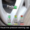 Indicador de pressão do pneu - universal - tampa da válvula do pneu do carro 4 pcs