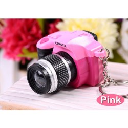 Camera keychain with flashing LED & soundKeyrings
