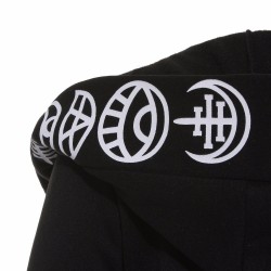 estilo gótico & Punk - camisola longa - frouxo capuz - algodão