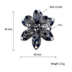 Crystal flower - hair clipHair clips