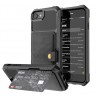 iPhone 6 6S Plus - 7 7Plus - 8 Plus - X - XS MAX - XS - XR - capa de proteção de couro caso com suporte