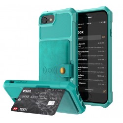 iPhone 6 6S Plus - 7 7Plus - 8 Plus - X - XS MAX - XS - XR - capa de proteção de couro caso com suporte