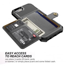 iPhone 6 6S Plus - 7 7Plus - 8 Plus - X - XS MAX - XS - XR - capa de proteção de couro caso com suporte