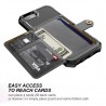 iPhone 6 6S Plus - 7 7Plus - 8 Plus - X - XS MAX - XS - XR - capa de proteção de couro caso com suporte