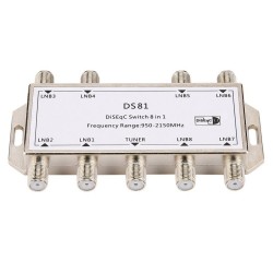 8 em 1 - sinal de satélite - interruptor DiSEqC