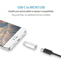 USB USB Adaptador C para micro USB - OTG tipo cabo-C conversor 3 pcs