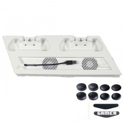Playstation 4 Pro - vertical stand - ventilador de refrigeração - estação de carregamento - USB Hub