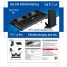 Playstation 4 Pro - vertical stand - ventilador de refrigeração - estação de carregamento - USB Hub