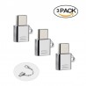 USB USB Adaptador C para micro USB - OTG tipo cabo-C conversor 3 pcs