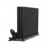 Playstation 4 Pro - vertical stand - ventilador de refrigeração - estação de carregamento - USB Hub