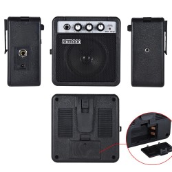 Mini amplificador portátil 5W & alto-falante para guitarra e ukulele - bateria de compilação