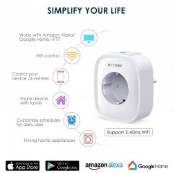 BW-SHP2 WIFI - 220V 16A - smart socket - EU plug - remote control - timing switchPlugs