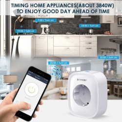 BW-SHP2 WIFI - 220V 16A - smart socket - EU plug - remote control - timing switchPlugs
