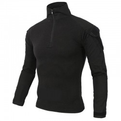 Tático - camuflagem militar - camiseta masculina com manga comprida