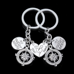 Best Friends & No Matter Where - keychain 2 pcsKeyrings