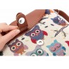Printed Owls - crossbody shoulder small bagBags