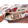 Corujas impressas - bolsa pequena de ombro crossbody