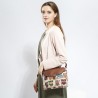 Corujas impressas - bolsa pequena de ombro crossbody