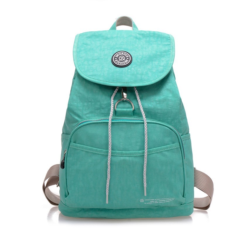 Moda mochila de nylon impermeável