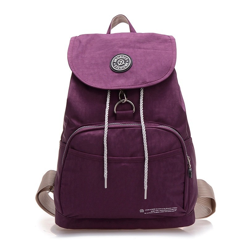 Moda mochila de nylon impermeável