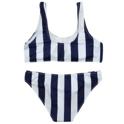Striped swimsuit - bikini set with push upBeachwear