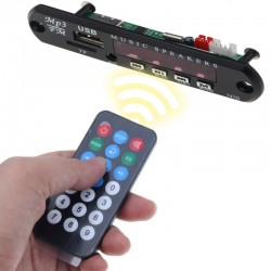 Wireless FM receiver - 5V 12V car MP3 player - audio module radio - Wma TF USB 3.5mm AUX speakersRadio